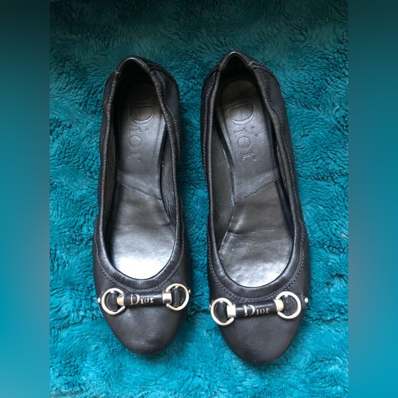 Dior Shoes - Black Christian Dior ballet flats